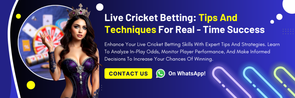 Live Cricket Betting Tips And Techniques For Real Time Success 1650 x 550 px