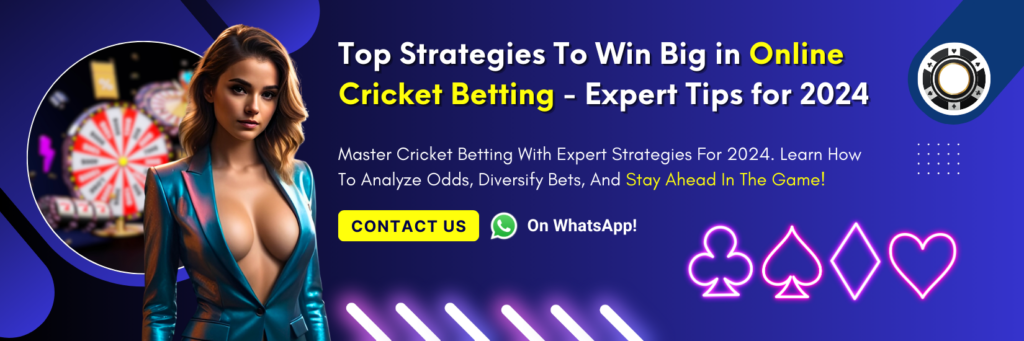 Top Strategies To Win Big in Online Cricket Betting Expert Tips for 2024 1650 x 550 px