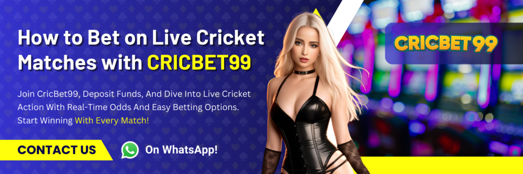 How to Bet on Live Cricket Matches with CRICBET99 1650 x 550 px