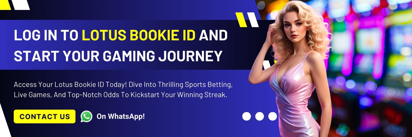 Log in to Lotus Bookie ID and Start Your Gaming Journey 1650 x 550