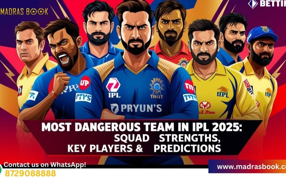 Most Dangerous Team in IPL 2025: Squad Strengths, Key Players & Predictions | Madrasbook
