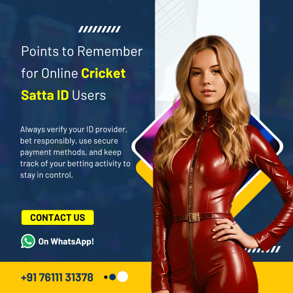 Points to Remember for Online Cricket Satta ID Users