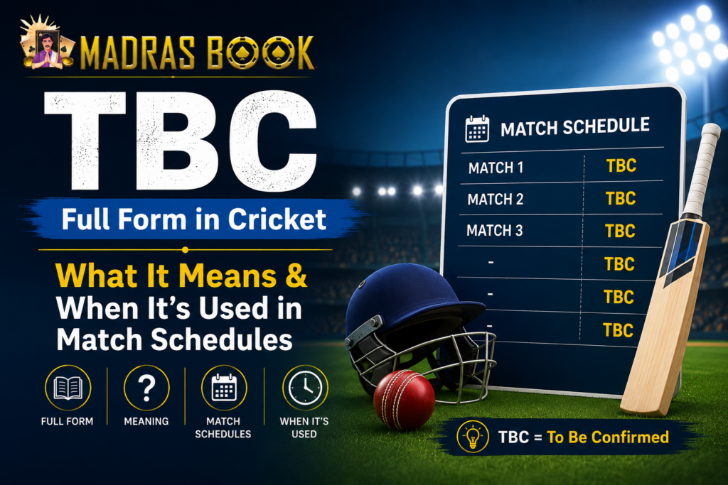 TBC Full Form in Cricket