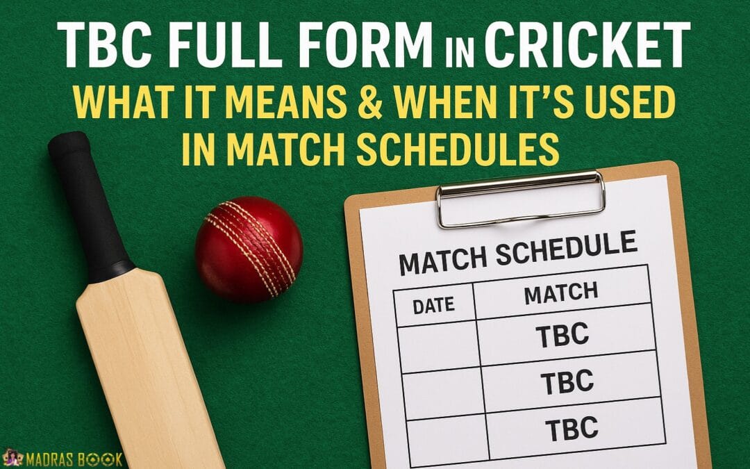 TBC full form in Cricket