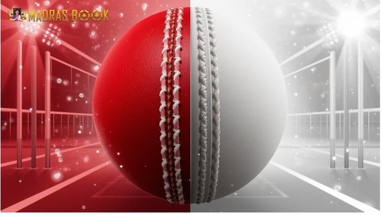 difference between red and white cricket ball