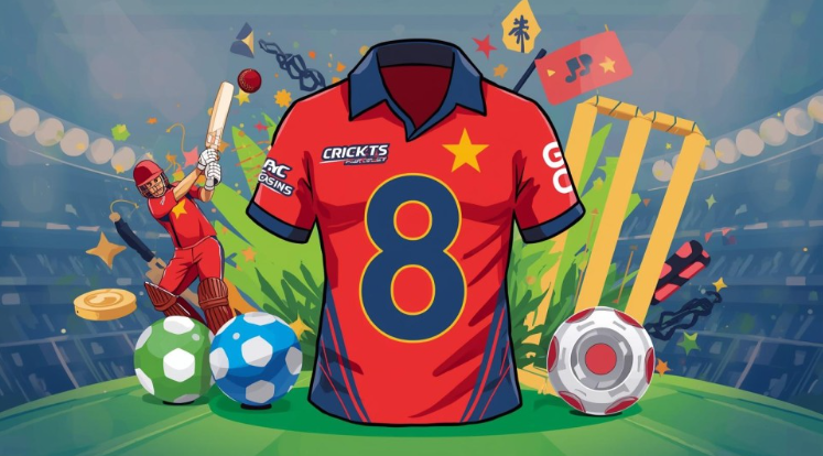 8 Jersey Number in Cricket