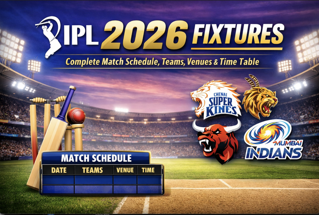 IPL 2026 Fixtures