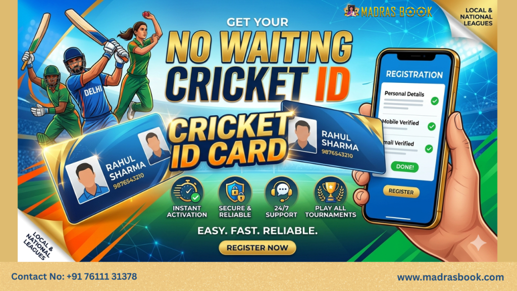 No Waiting Cricket ID – Get Instant Cricket ID in India (2026)