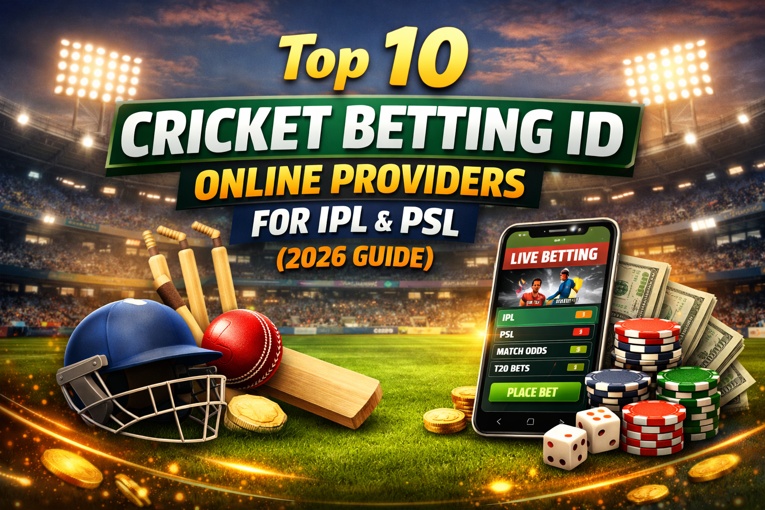 Top 10 Cricket Betting ID Online Providers for IPL & PSL (2026 Guide)
