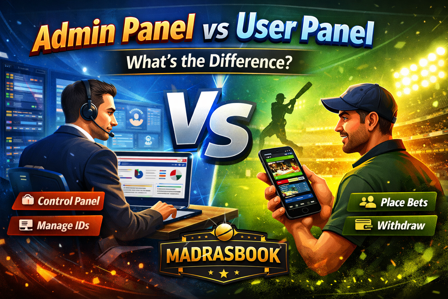 Cricket ID Admin vs User Panel Explained Guide | Madrasbook