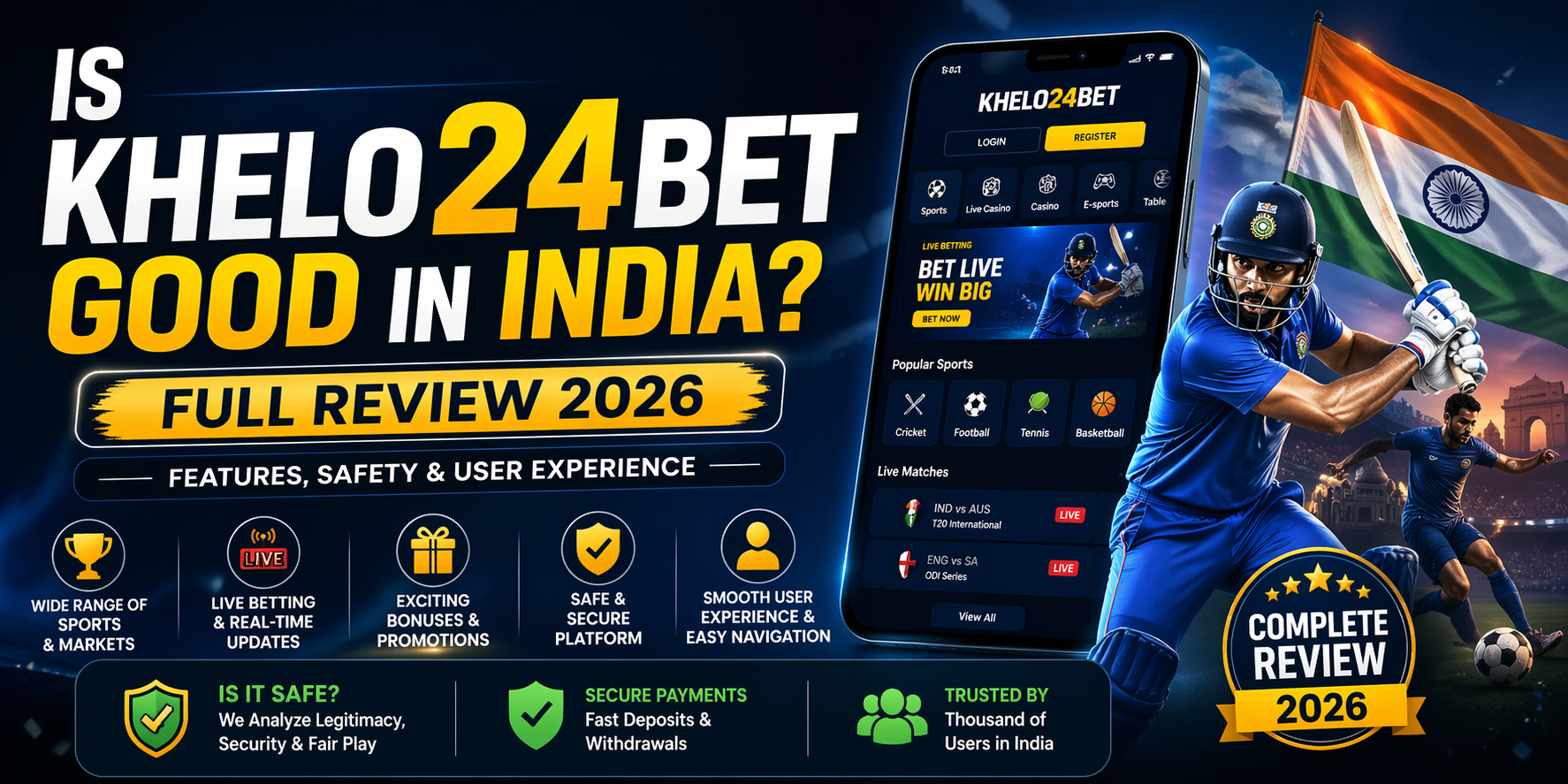 Khelo24Bet Review 2026 – Features, Safety & User Experience