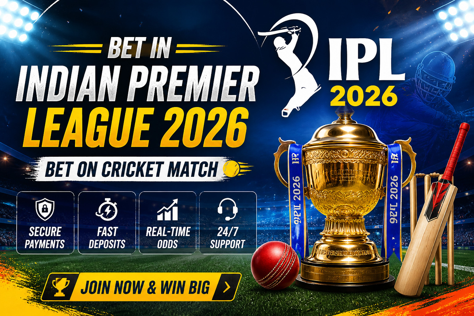 Bet in Indian Premier League 2026 – MadrasBook Online Cricket ID