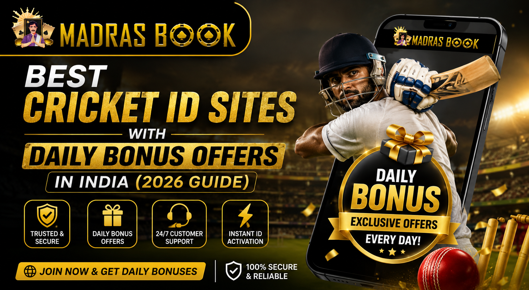 Cricket ID Welcome Bonus vs. Daily Bonus – Which Is Better? | Madrasbook.com