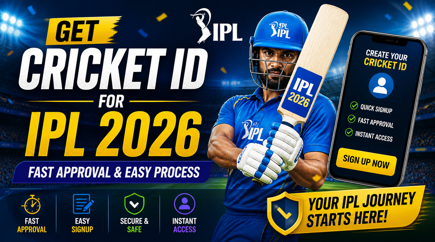 get cricket id for ipl 2026