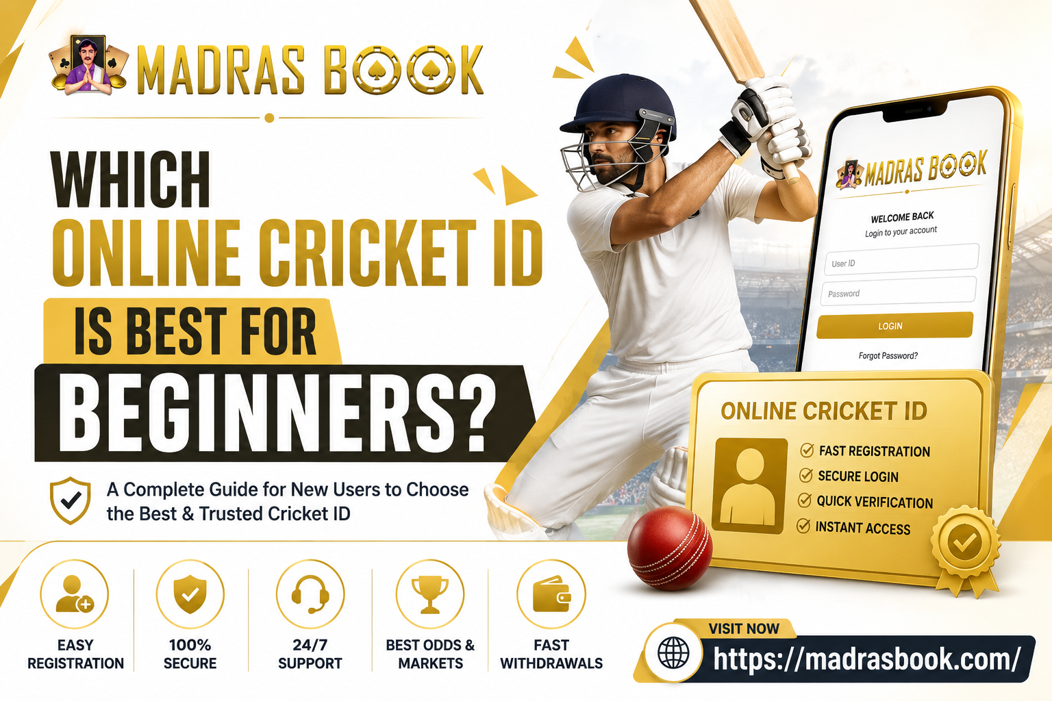 Which Online Cricket ID Is Best for Beginners? | Madrasbook