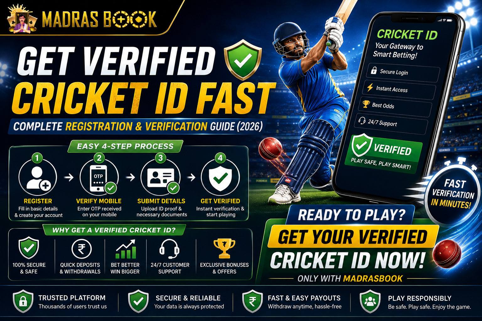 Get Verified Cricket ID Fast (2026): Secure Registration