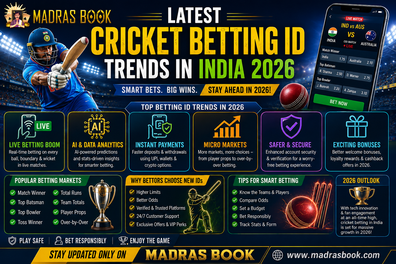 Latest Cricket Betting ID Trends (2026): Complete Guide