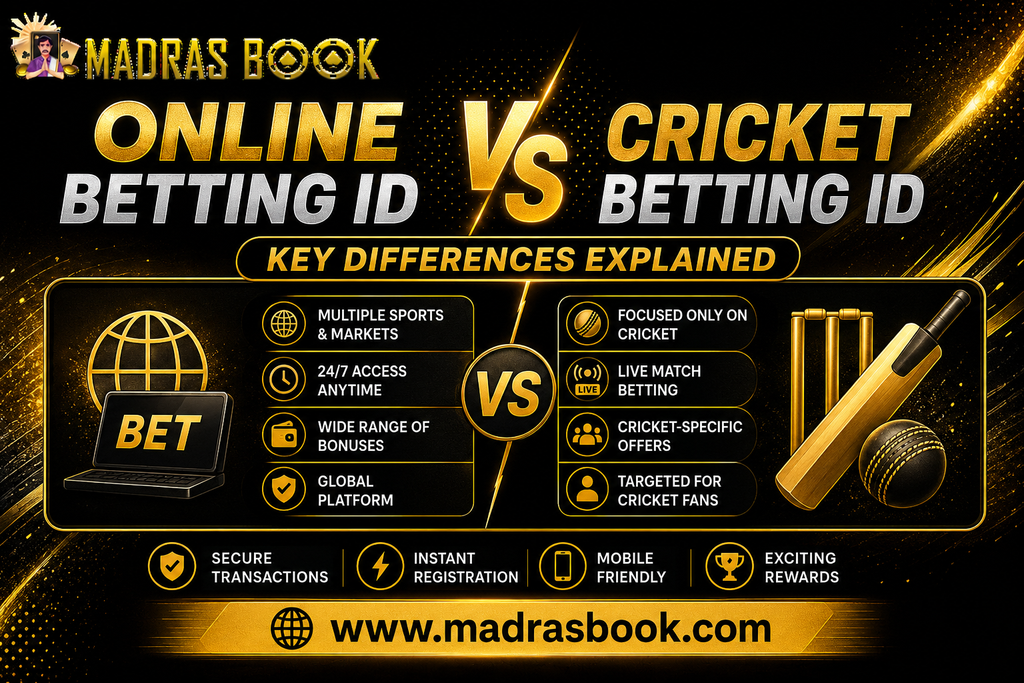Online Betting ID vs Cricket Betting ID (2026) Guide