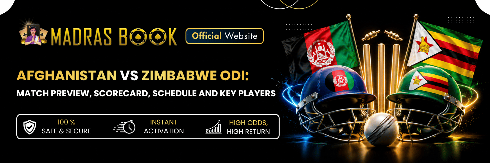 Afghanistan vs Zimbabwe ODI Match Details & Updates