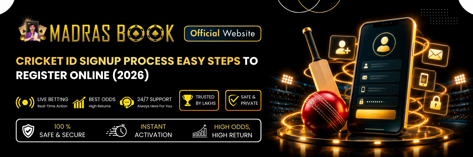 Cricket Betting ID Registration Process Steps & Safety Checks