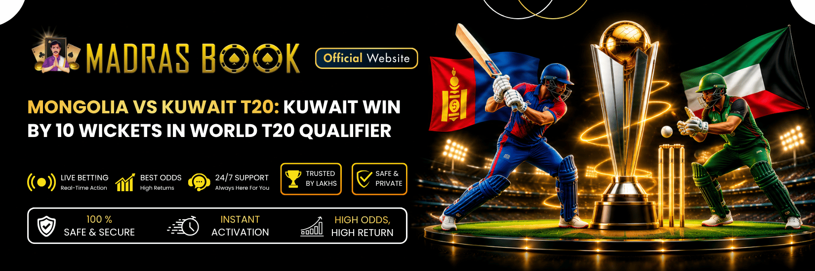 Mongolia vs Kuwait T20: Kuwait’s 10-Wicket Win & Aslam’s 5/19