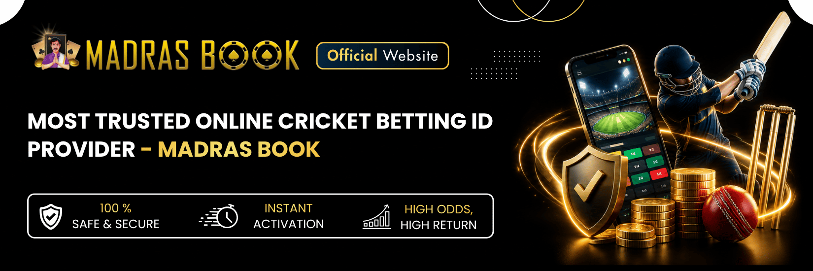 Most Trusted Online Cricket Betting ID Provider - Madras Book